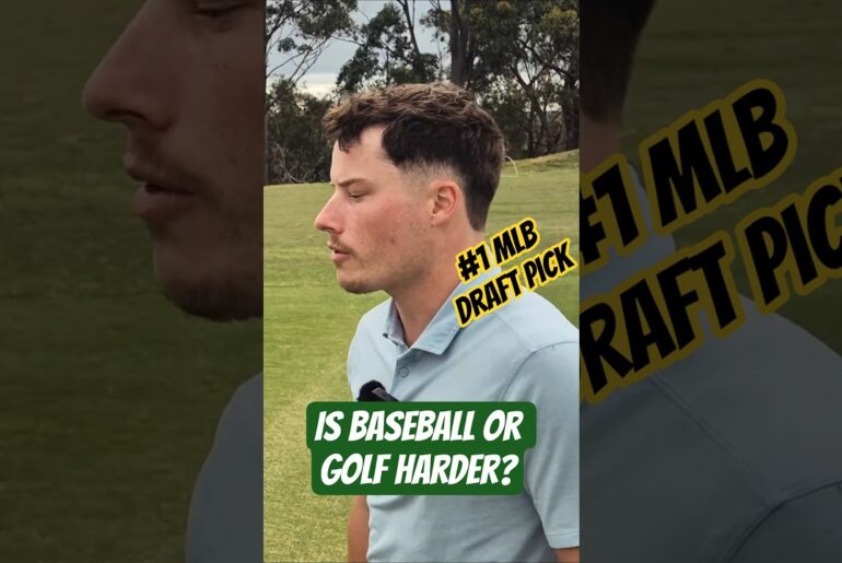 What's harder, golf or baseball? With Travis Bazzana.
