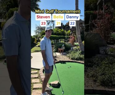 BELLA’S BACK! Mini Golf Tournament #1 (Hole 12) #golf #minigolf #viral #sports #puttputt #tournament