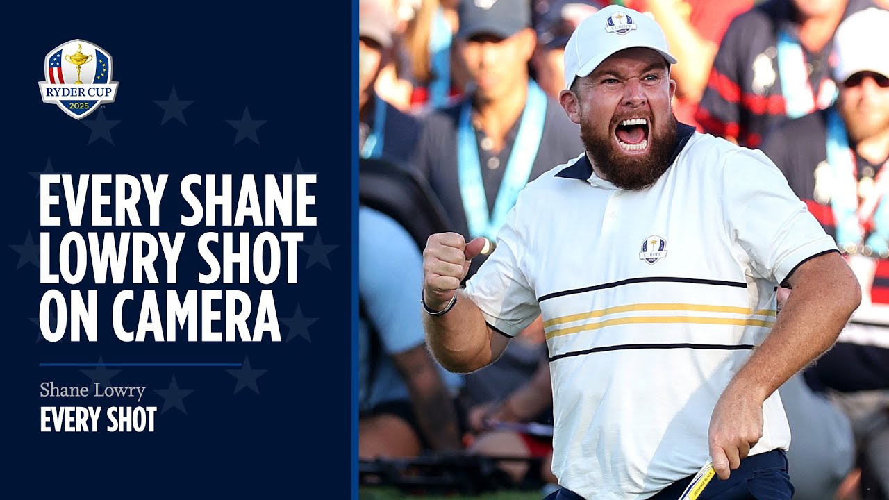 Every Shane Lowry Shot Caught on Camera | 2025 Ryder Cup Every Shane Lowry Shot Caught on Camera | 2025 Ryder Cup