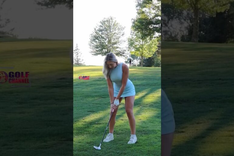 Amazing Golf Swing you need to see | Golf Girl awesome swing | Golf shorts | Alyson Morris