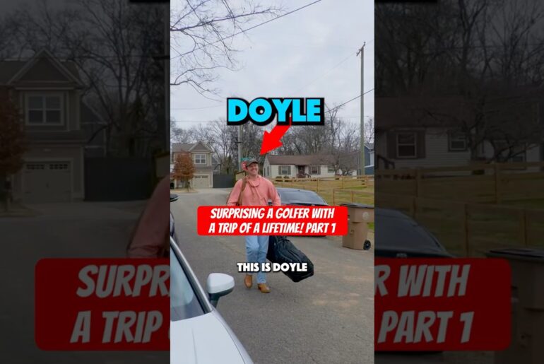 SURPRISING a golfer with a Trip of a LIFETIME! Part 1
