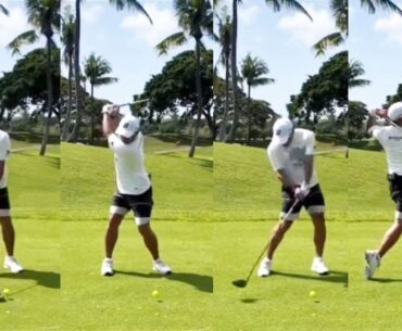 Yusaku Miyazato 宮里優作 プロゴルファー DRIVER SHOT SLOW MOTION !!!