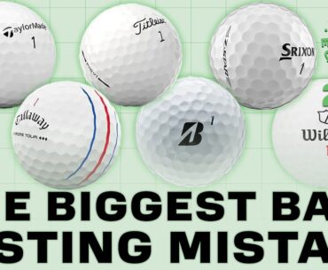 The BIGGEST mistake to avoid when choosing your golf ball