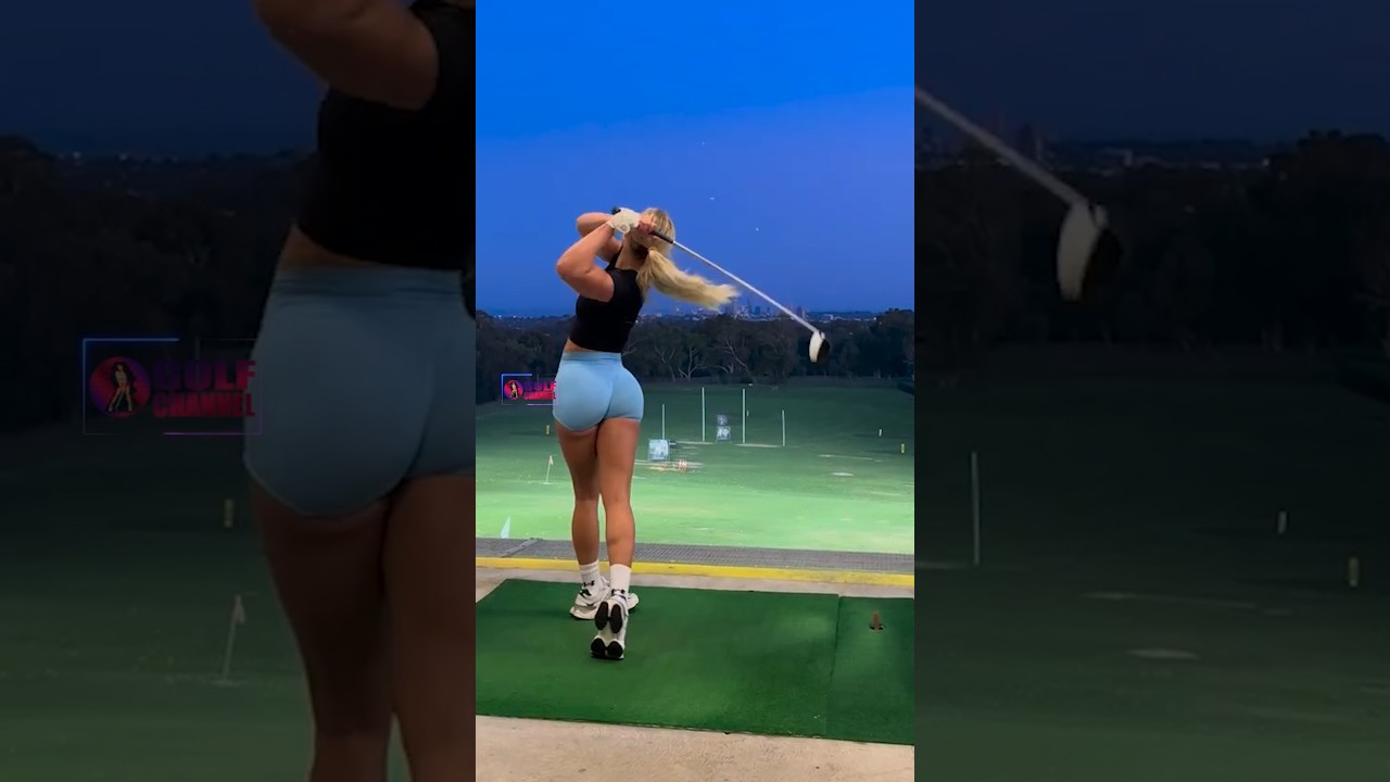 Amazing Golf Swing you need to see | Golf Girl awesome swing | Golf shorts | Emma Hartley Amazing Golf Swing you need to see | Golf Girl awesome swing | Golf shorts | Emma Hartley