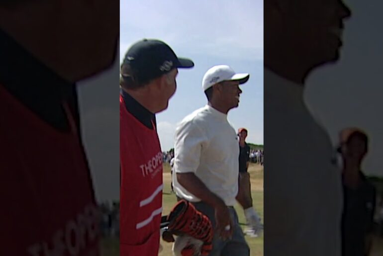 INCREDIBLE Tiger Woods Hole Out!