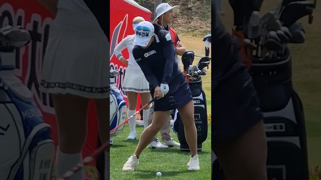 힘이 느꺄진다.엄청난 파워닷.지한솔프로 드라이브티샷 슬로우모션 스윙 #KOREA#GOLF#KLPGA#미녀#Beauty#골퍼#golfshorts#골프쇼츠#골프#swing#스윙_여행사