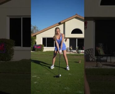 Amazing Golf Swing you need to see | Golf Girl awesome swing | Golf shorts | Morgan Rae