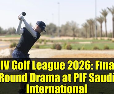 LIV Golf League 2026: Final Round Drama at PIF Saudi International