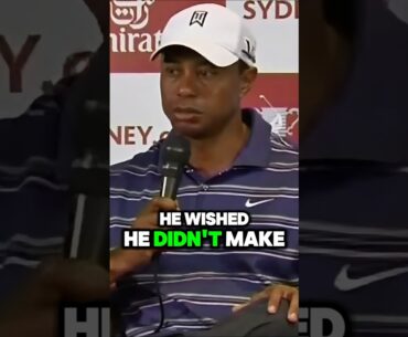Tiger Woods on Steve Williams Incident!?😧 #golfer #shorts