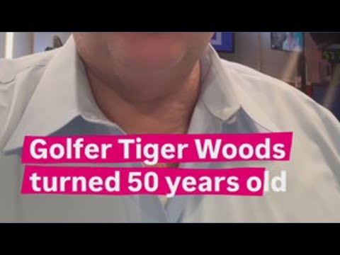 Golfer Tiger Woods turns 50