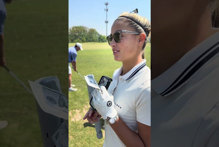 I challenged $100 to people on the range