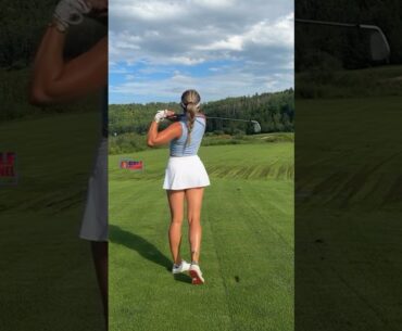Amazing Golf Swing you need to see | Golf Girl awesome swing | Golf shorts | Jordan Biegel
