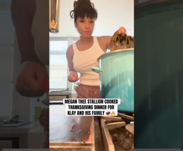 Klay was loving Meg’s cooking 🤣🦃