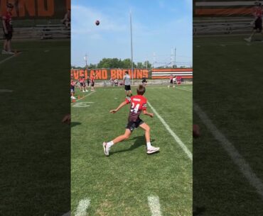 Campers out here making plays! | Browns Youth Football Camp