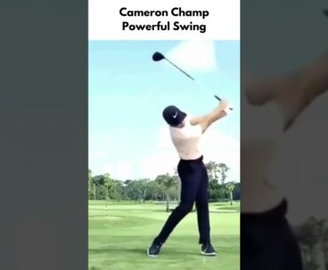 Cameron Champ Powerful Swing #shorts #cameronchamp #golf #puzzlegolf