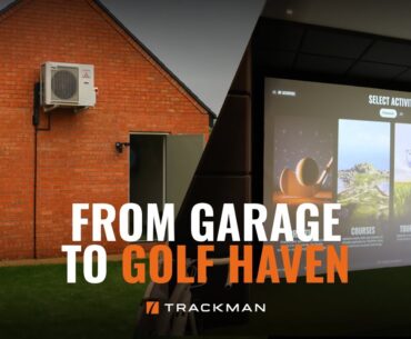 Garage Makeover | Trackman Home Golf Simulator