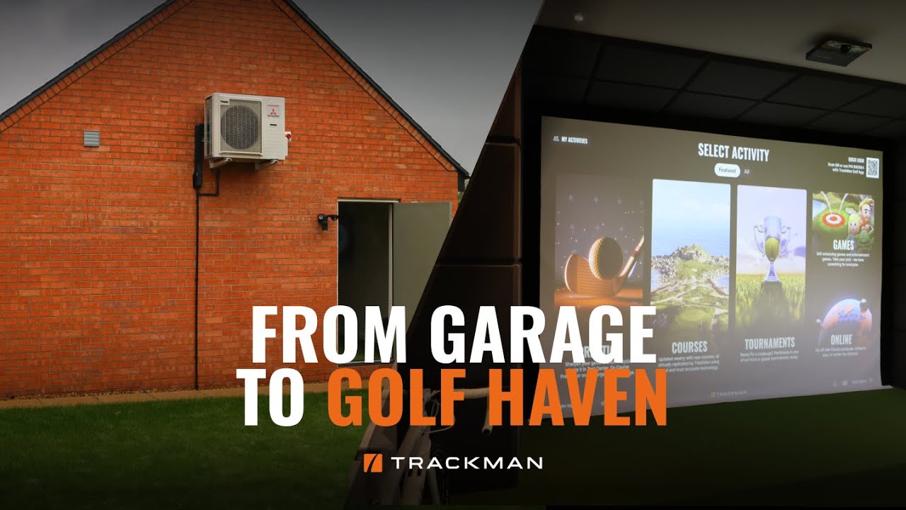 Garage Makeover | Trackman Home Golf Simulator Garage Makeover | Trackman Home Golf Simulator