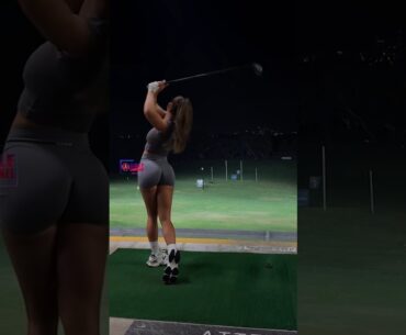 Amazing Golf Swing you need to see | Golf Girl awesome swing | Golf shorts | Emma Hartley