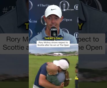 Rory McIlroy says Scottie “is the bar” that golfers are trying to reach #shorts #golf #theopen