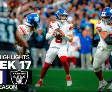 New York Giants vs Las Vegas Raiders Game Highlights | 2025 NFL Season Week 17