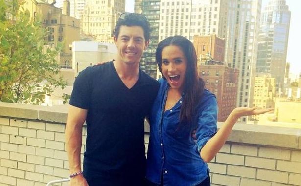Rory McIlroy and Meghan Markle in 2014.
