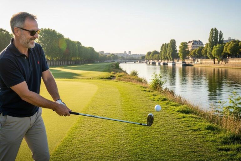 a hidden course on the Île des Impressionnistes in Chatou, just outside Paris