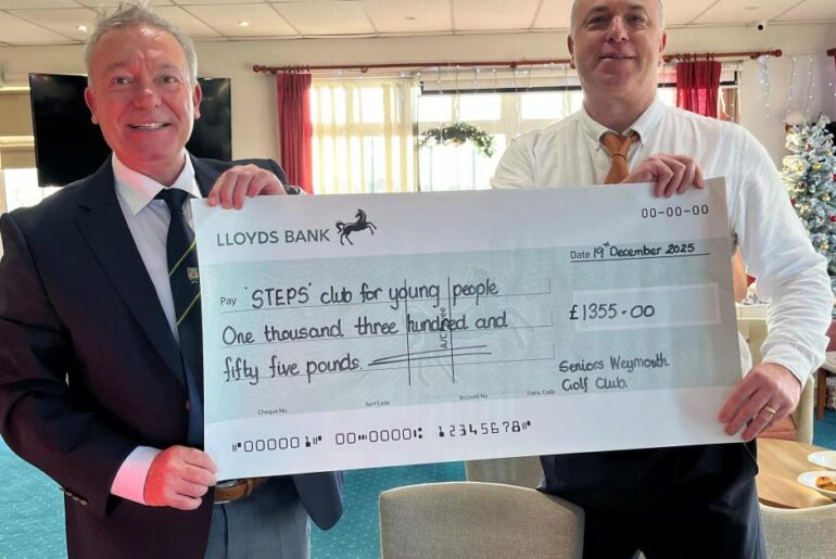 Weymouth Golf Club donates to STEPS Centre for Young People
