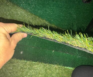 Tried to DIY a hitting mat. Not sure I love it.