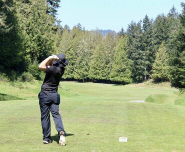 Olympic View Golf Club, on the edge of Langford and Metchosin, is the epitome of target golf. Its par-72 circuit stretches close to 6,600 yards and often faces turbulent winds. (Tony Trozzo/Goldstream News Gazette)
