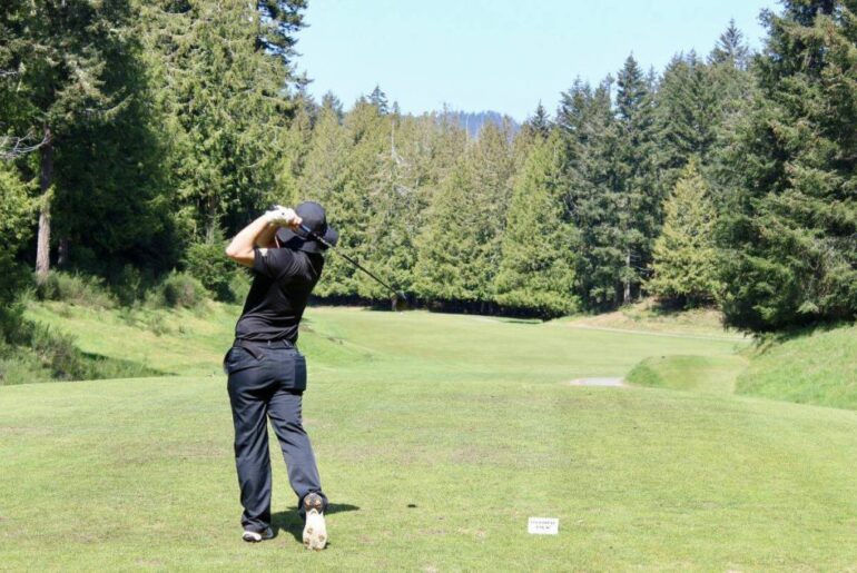 Olympic View Golf Club, on the edge of Langford and Metchosin, is the epitome of target golf. Its par-72 circuit stretches close to 6,600 yards and often faces turbulent winds. (Tony Trozzo/Goldstream News Gazette)