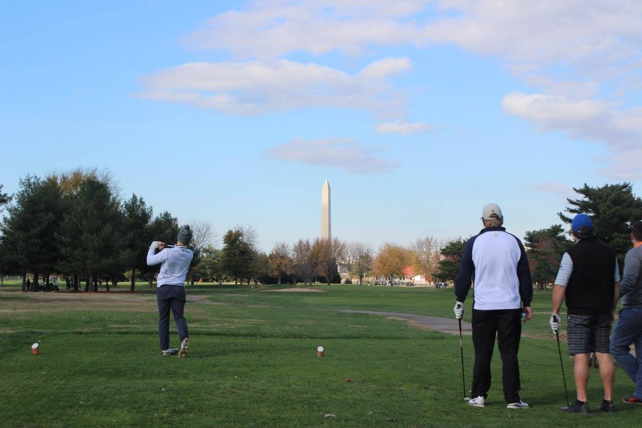 East Potomac Golf Links, located near the Potomac River, is 