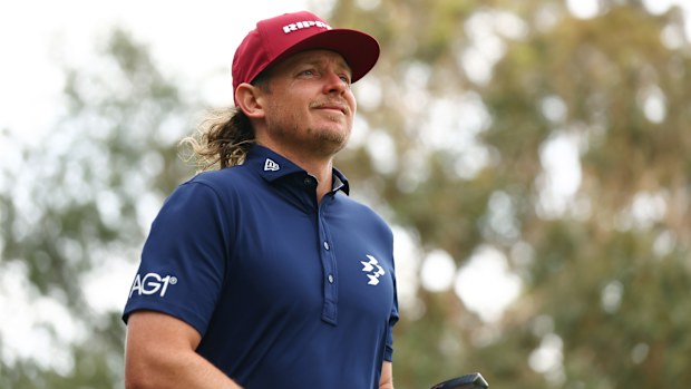 Cameron Smith on the 16th hole during day one of the Australian Open 2025.