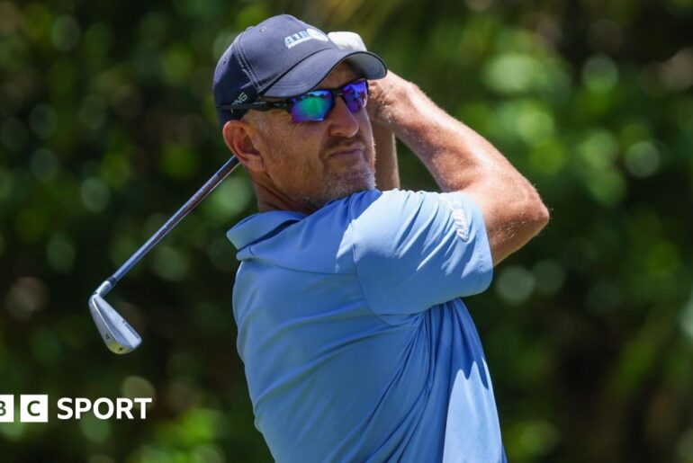 Greg Owen playing in the MCB Mauritius Legends