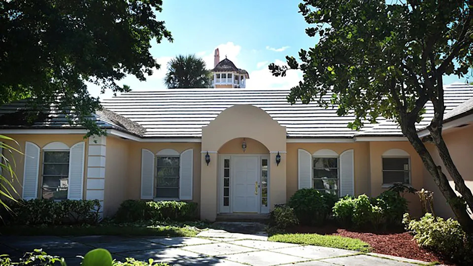 Trump paid off the mortgage of a property he owned at 124 Woodbridge Road, Palm Beach, FL, depicted Nov. 9, 2017. The home is just north of his Mar-a-Lago club.