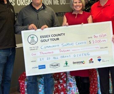 Essex County Golf Tour Makes Annual Charity Donation to Community Support Centre | Spare News