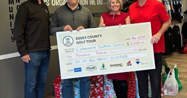 Essex County Golf Tour Makes Annual Charity Donation to Community Support Centre | Spare News