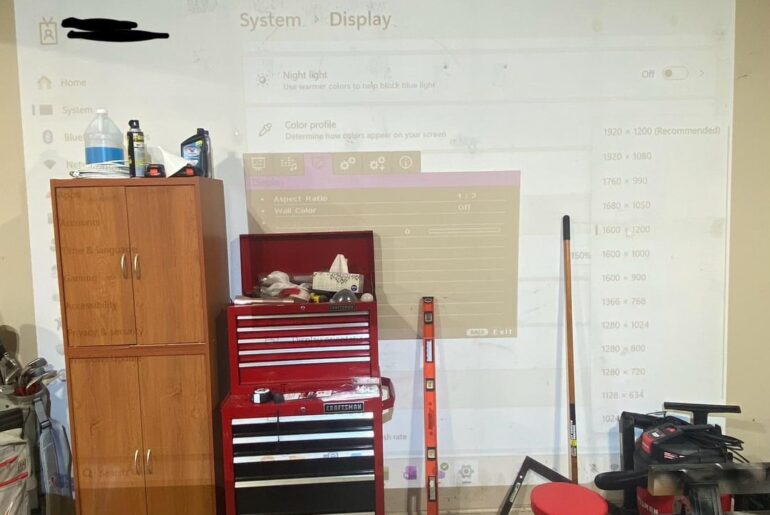 BenQ TH671ST throw not matching specs