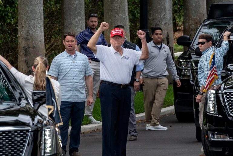 Donald Trump says he's a very low handicap with 38 club championships