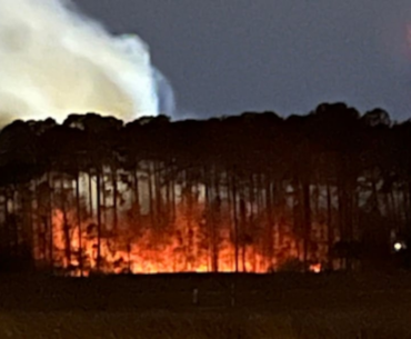 Fire breaks out at former golf course property in Conway