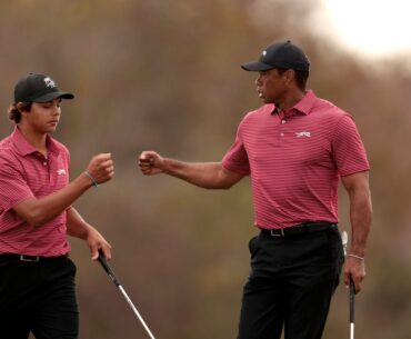 Tiger Woods discusses recruiting process for son Charlie