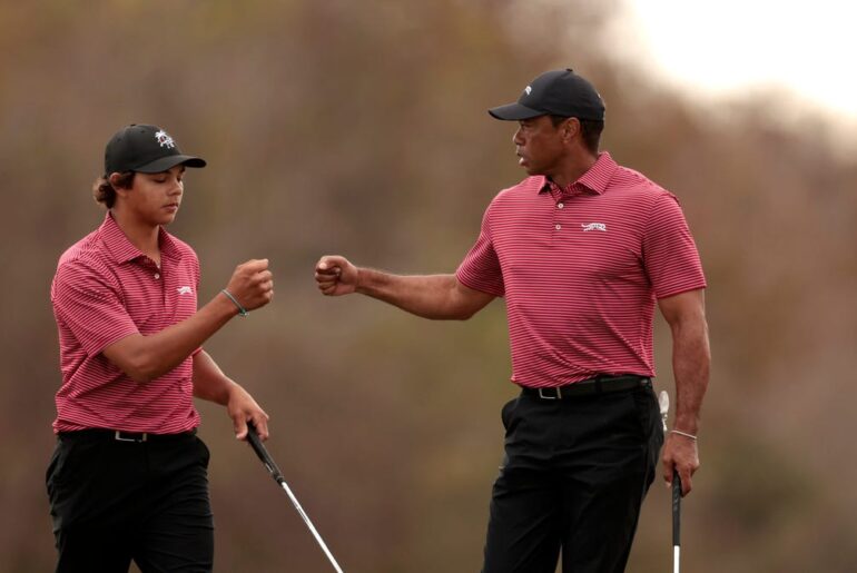 Tiger Woods discusses recruiting process for son Charlie