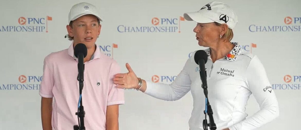 Annika Sorenstam confirms she now loses to son Will, 14, in golf