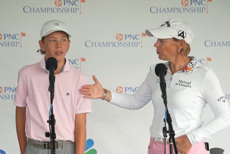 Annika Sorenstam confirms she now loses to son Will, 14, in golf