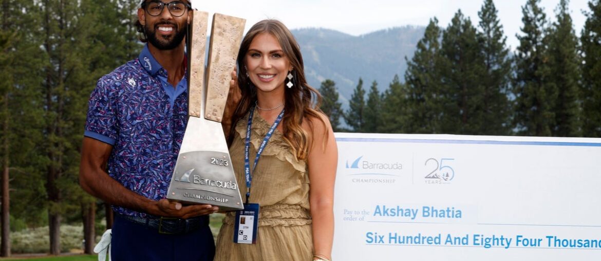 Akshay Bhatia marries Presleigh Schultz in the Bahamas