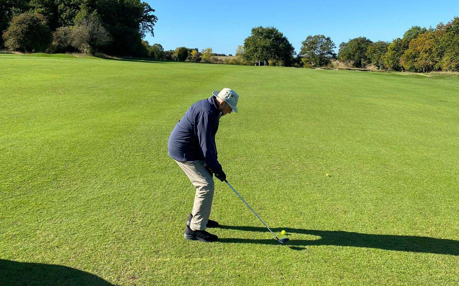 Archie is still seeking to improve his golf game