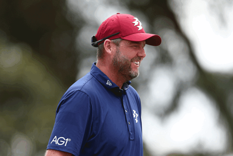 Marc Leishman smiles during the 2025 Crown Australian Open