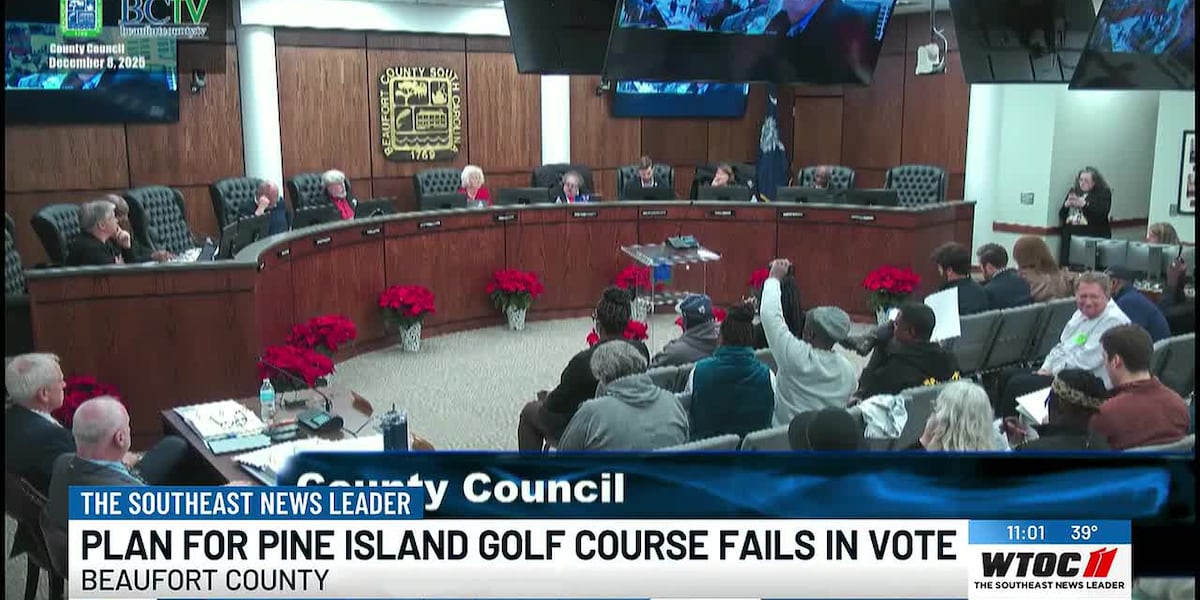 Beaufort County Council rejects motion to reconsider Saint Helena Island golf course Beaufort County Council rejects motion to reconsider Saint Helena Island golf course