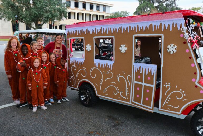 Golf Cart Parade Brings Holiday Cheer to Downtown Ocala