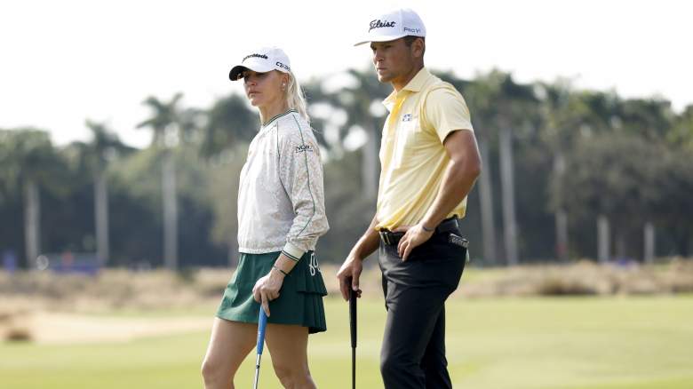 Charley Hull and Michael Brennan