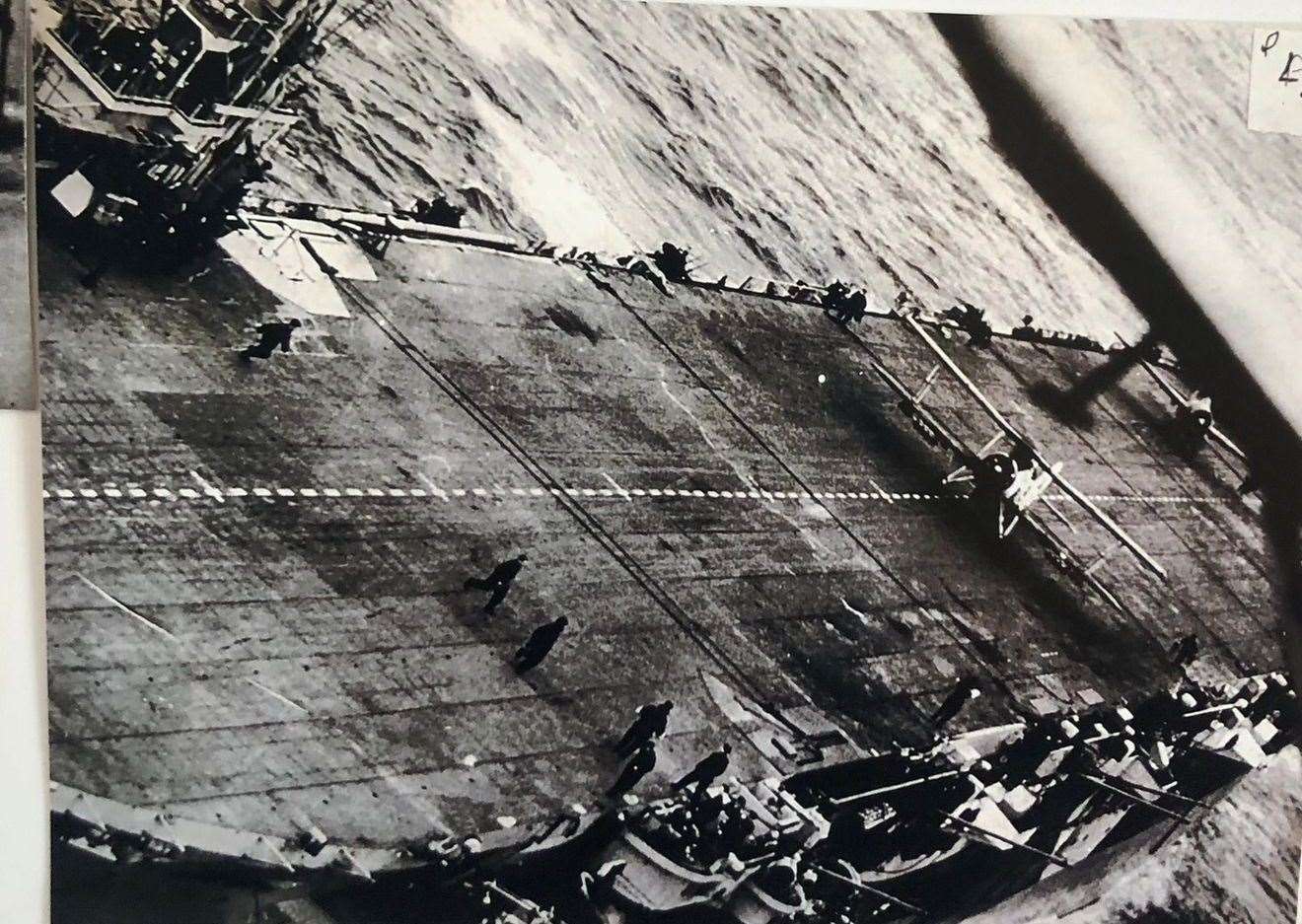 Archie was stationed on escort carriers with the Fleet Air Arm